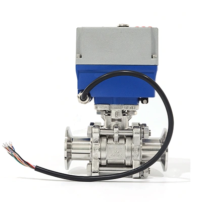 Electric Quick-Install Three-Piece Ball Valve