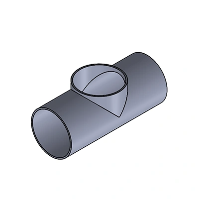 ISO Equal Diameter Flat Tee