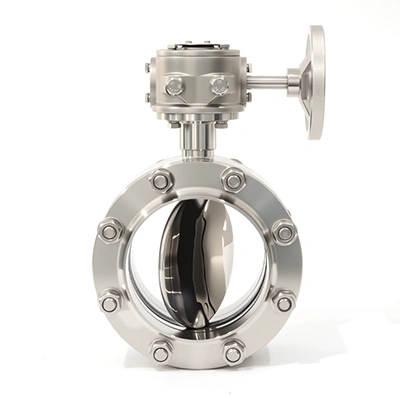 One-Piece Flanged Butterfly Valve with Stainless Steel Gear Operator