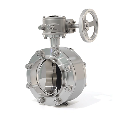 One-Piece Flanged Butterfly Valve with Stainless Steel Gear Operator