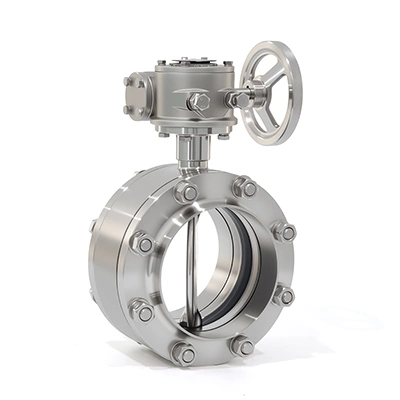 One-Piece Flanged Butterfly Valve with Stainless Steel Gear Operator