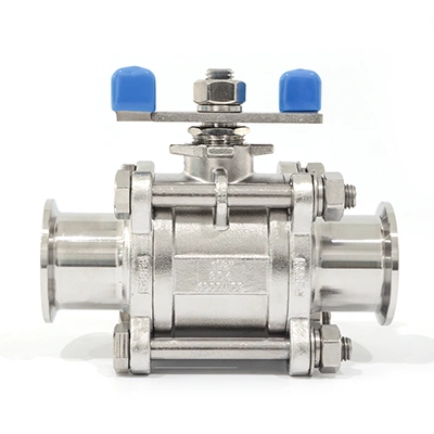 Quick-Install Three-Piece Manual Ball Valve with Butterfly Handle