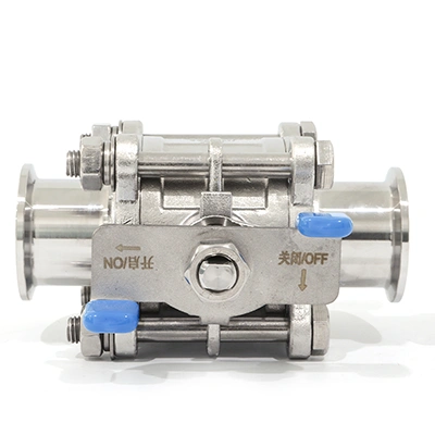 Quick-Install Three-Piece Manual Ball Valve with Butterfly Handle